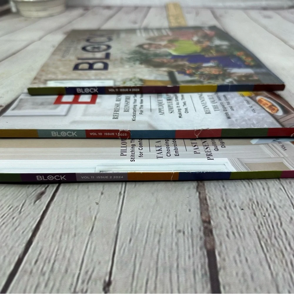 23-24 Missouri Star BLOCK Quilt Idea Books - Set of 3 handmade cottagecore